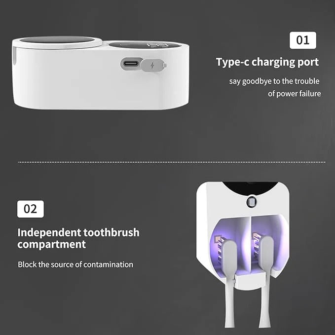 Double Automatic Sensing Toothbrush Disinfection Box