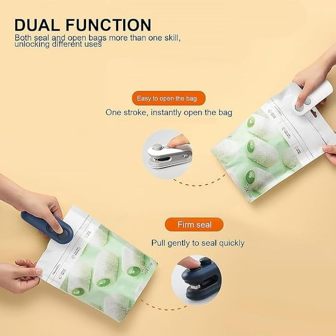 Portable Mini Sealing Machine – USB Rechargeable Food Bag Sealer