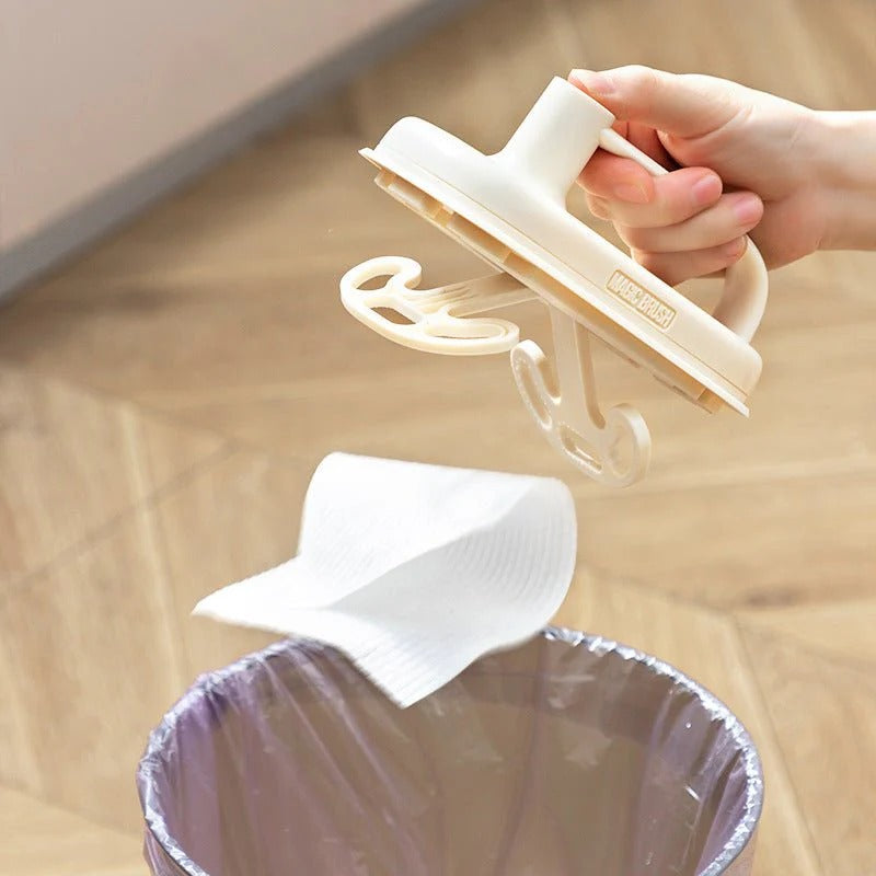 Magic Dust Brush with 50 Disposable Rags – Hands-Free Cleaning Tool