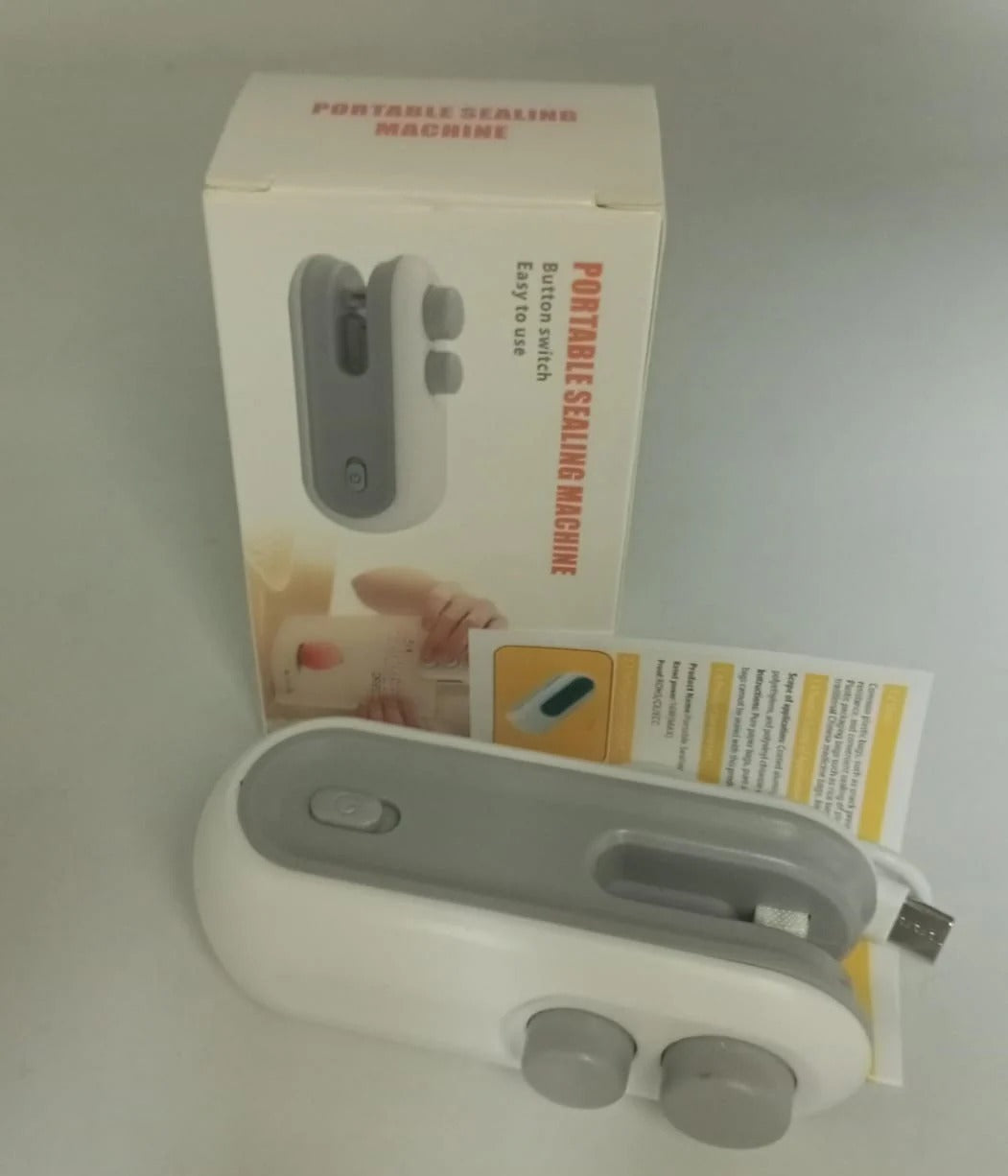 Portable Mini Sealing Machine – USB Rechargeable Food Bag Sealer