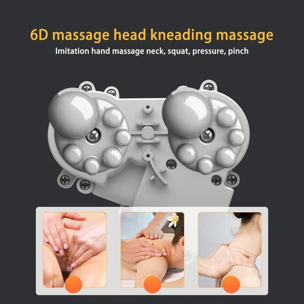 U-Shaped Neck Massage Pillow – Portable Heated Massager with 3 Modes