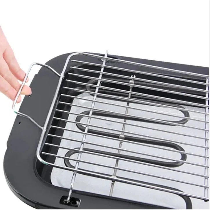 Portable Electric Grill — 2000W Smokeless Indoor & Outdoor BBQ