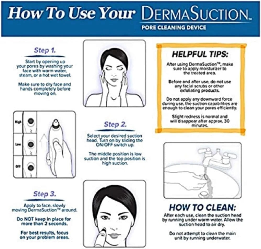 Blackhead Remover Pore Vacuum Cleaner — 5 Suction Levels & 4 Probes