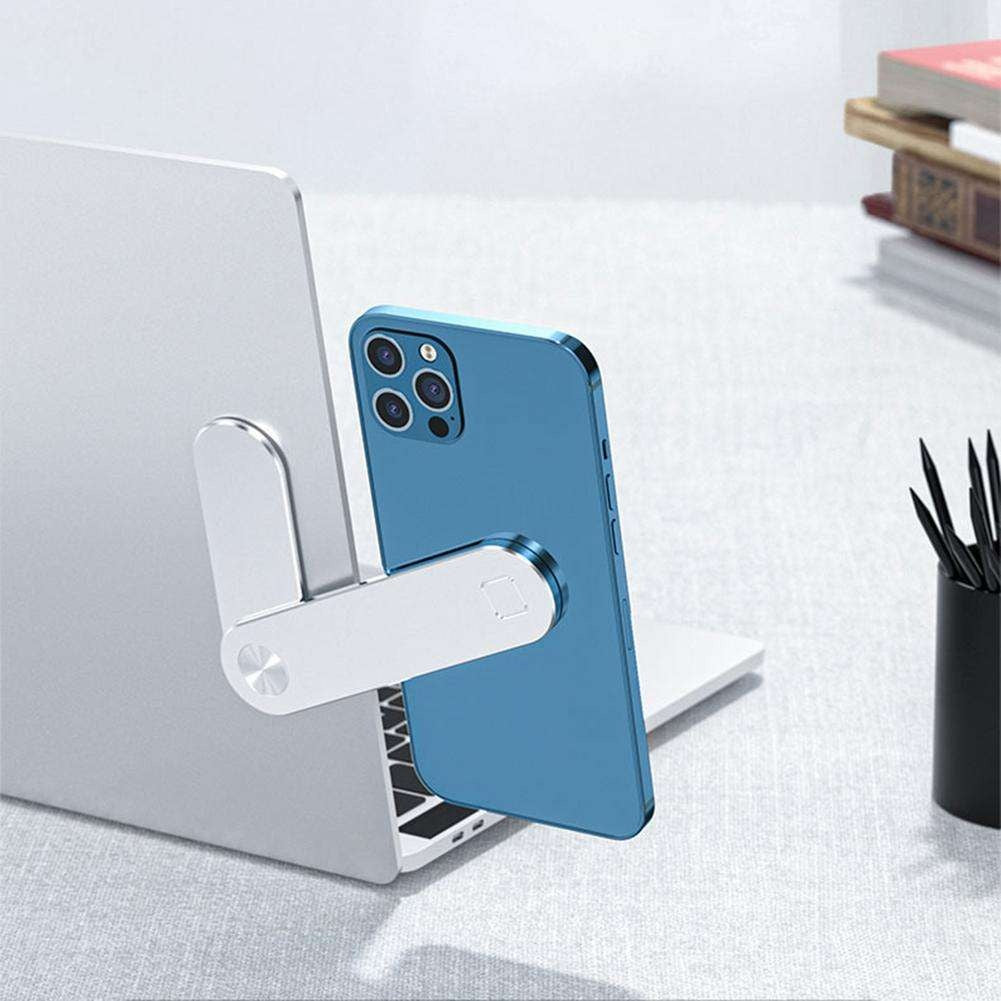 Magnetic Laptop Phone Holder – Adjustable Dual Screen Side Mount Clip