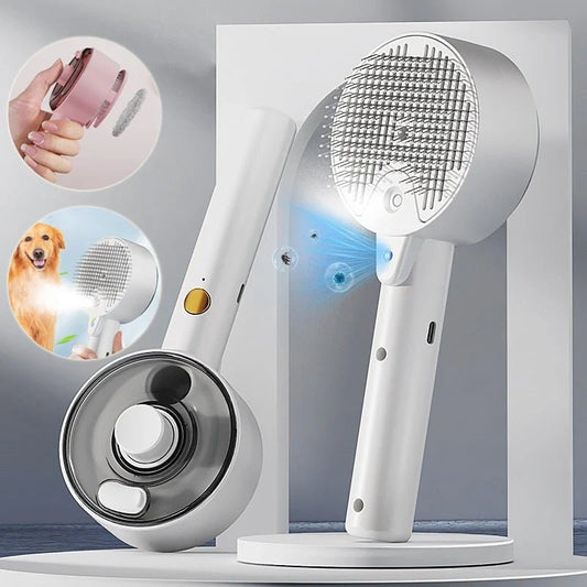 Pet UV Sterilization Spray Grooming Comb