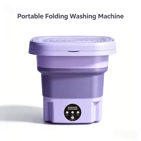Foldable Mini Laundry Machine – Portable Collapsible Washing Machine