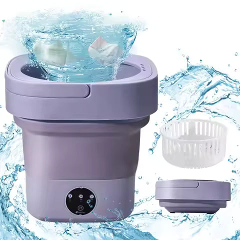 Foldable Mini Laundry Machine – Portable Collapsible Washing Machine