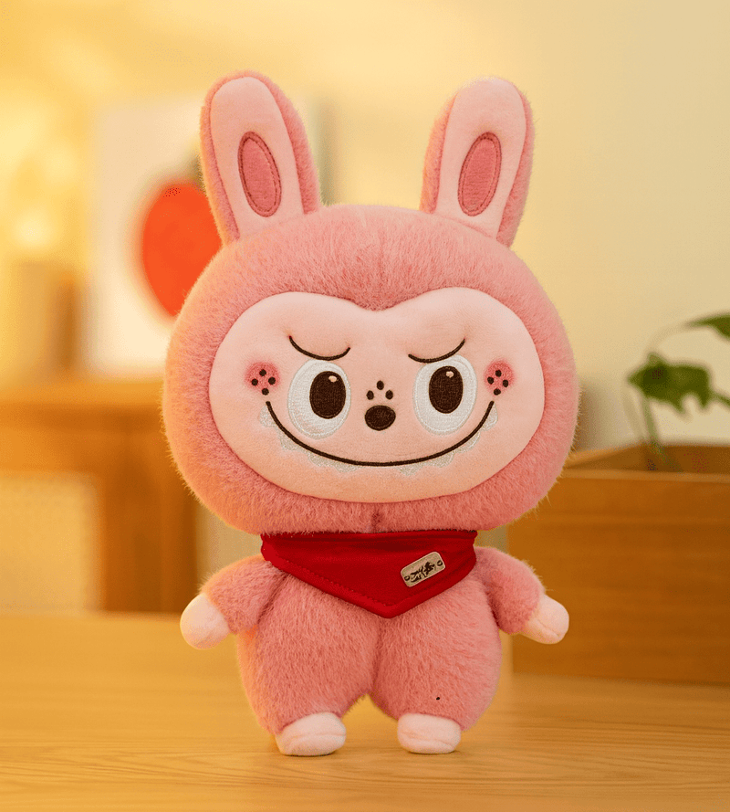 Labubu Cute Bunny Plush Toy – Soft Smiling Rabbit Doll