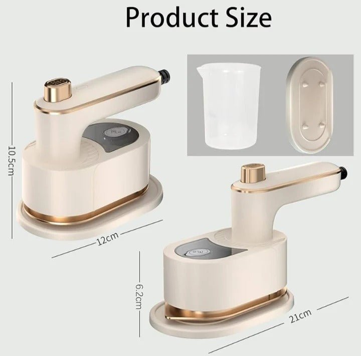 Mini Electric Iron – Portable Compact Iron with Porcelain Gold Hot Plate - Nexora storePersonalize your own text here