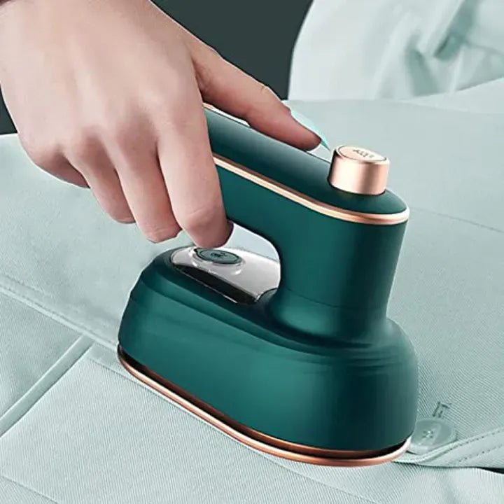 Mini Electric Iron – Portable Compact Iron with Porcelain Gold Hot Plate - Nexora storePersonalize your own text here