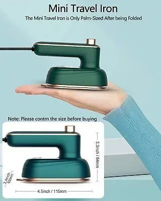 Mini Electric Iron – Portable Compact Iron with Porcelain Gold Hot Plate - Nexora storePersonalize your own text here