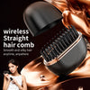 Mini Wireless Hair Straightening Comb – Portable Heated Styling Brush