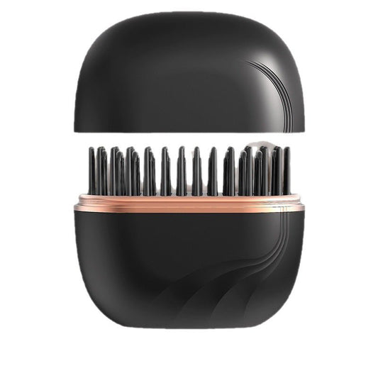 Mini Wireless Hair Straightening Comb – Portable Heated Styling Brush