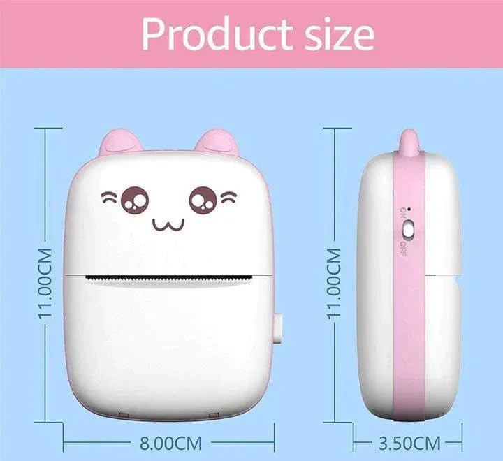 Portable Mini Pocket Printer – Wireless BT Thermal Printer, No Ink, 1000mAh - Nexora storePersonalize your own text here