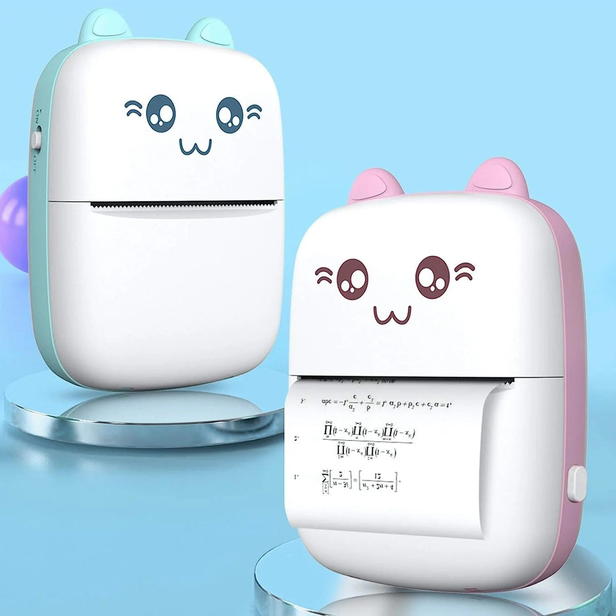 Portable Mini Pocket Printer – Wireless BT Thermal Printer, No Ink, 1000mAh - Nexora storePersonalize your own text here