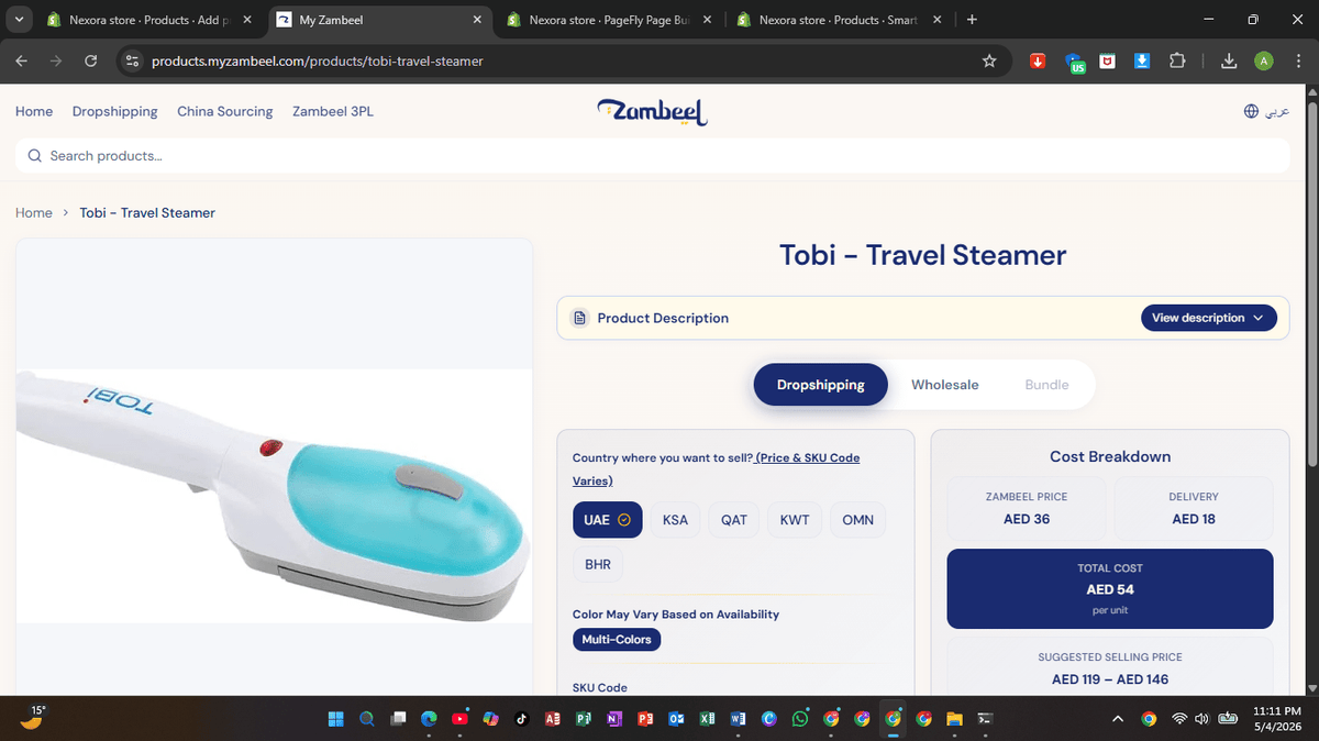 Tobi Travel Steamer – Portable Garment Steamer for Wrinkle-Free Clothes - Nexora storePersonalize your own text here